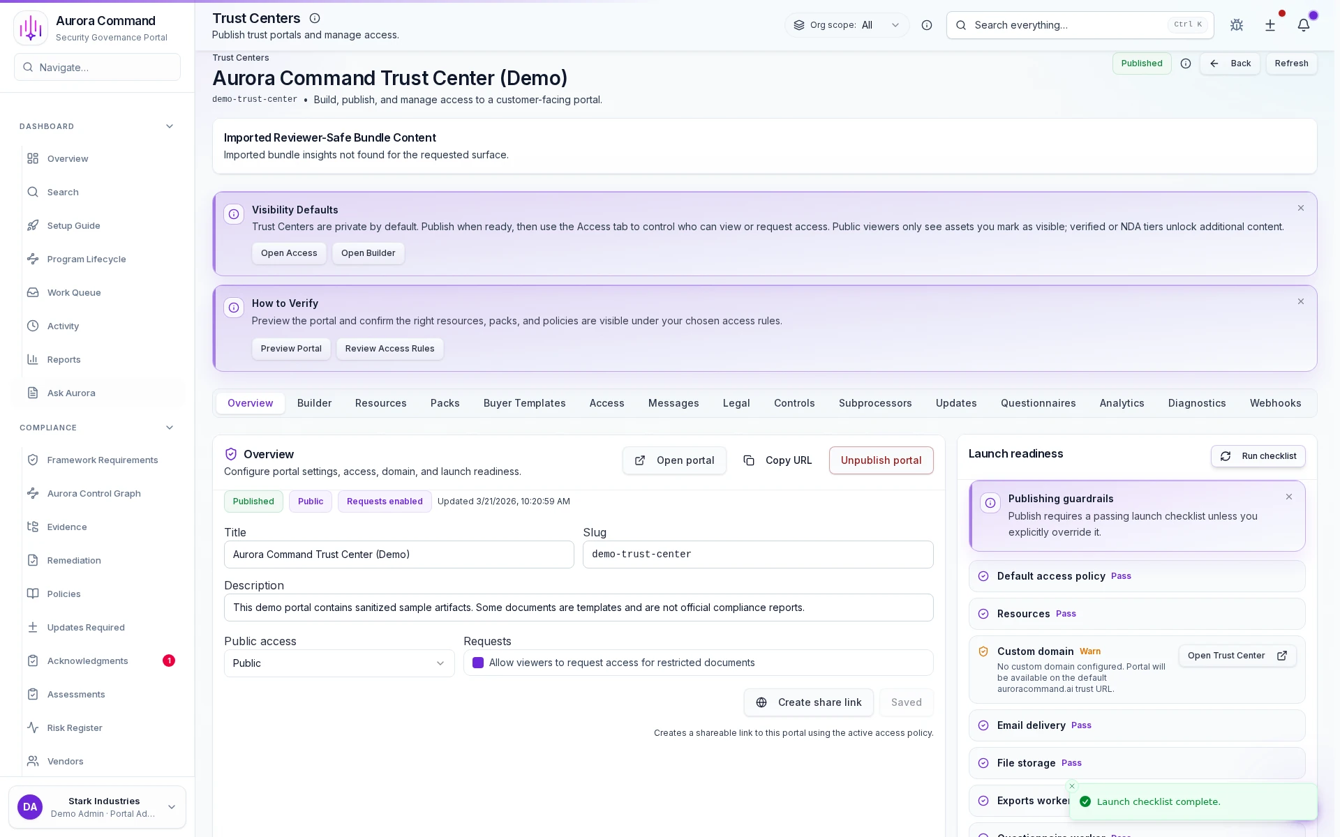 Control which proof each reviewer tier can access, manage collections, and keep a full audit history of every download.